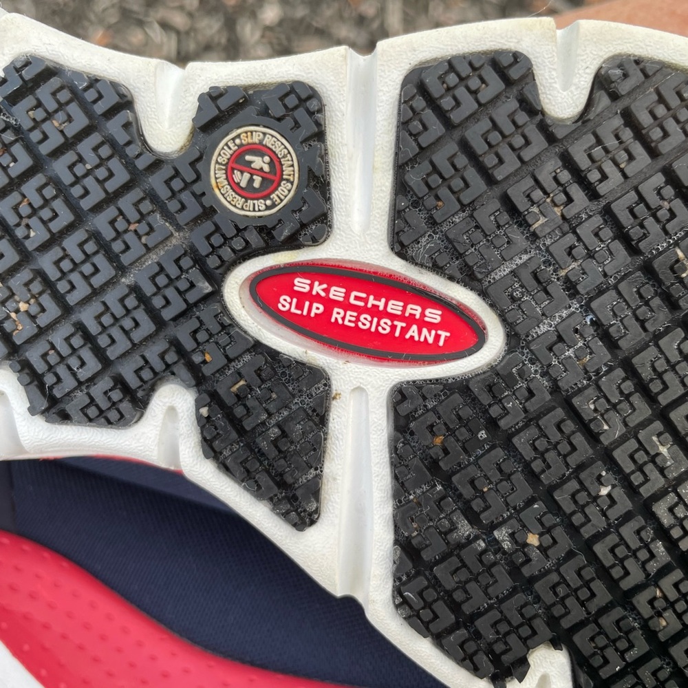 Skechers‎ Sadie Alloy Toe Slip Resistant Air Cooled Memory Foam Work Sneakers - Picture 12 of 13